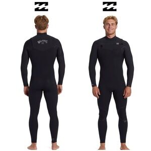 Billabong Men's MEDIUM SMALL 3/2mm Furnace Natural Upcycler Chest Zip Wetsuit